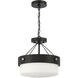 Oak Street 2 Light 13 inch Flat Black Convertible Semi Flush Ceiling Light